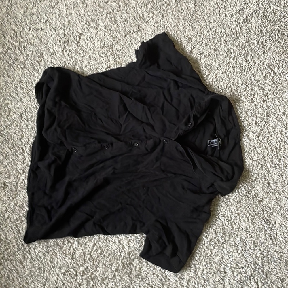 Black Forever 21 Button-up